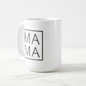 Mama | Modern mam Stijlvol minimalistisch Koffiemok (Voorkant links)
