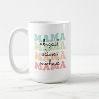 Mama Modern mama Kinder Names Moederdag Gift Koffiemok