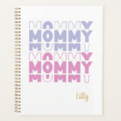 Mama Modern Pastel Kleur Custom Moederdag Planner (Voorkant)