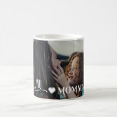 mama | Moderne Moeder Kinder Foto Moederdag Koffiemok (Center)