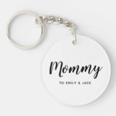 mama | Moderne Moederdag van Kinder namen voor mam Sleutelhanger (Voorkant)