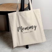 mama | Moderne Moederdag van Kinder namen voor mam Tote Bag