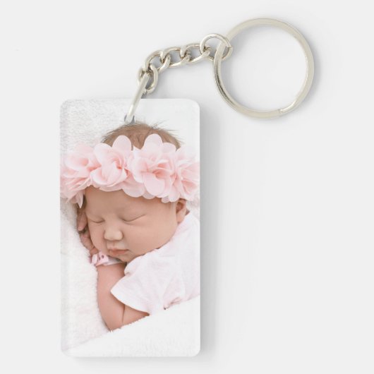 Mama Moderne Typografie Foto Sleutelhanger (achterkant)