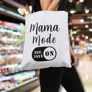Mama Modus AAN, Jaar Aangepast Moeder Tote Bag