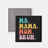 Mama Moeder Bruh Hart Mama Leven Jongens Leuke Moe Magneet (Voorkant / Achterkant)