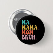 Mama Moeder Bruh Hart Mama Leven Jongens Leuke Moe Ronde Button 5,7 Cm (Voorkant /achterkant)