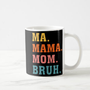 Mama Moeder Bruh Retro Bijpassende Familie Moeder Koffiemok