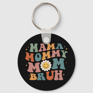 Mama Moeder Bruh Retro Groovy Moederdag Cadeaus Vr Sleutelhanger