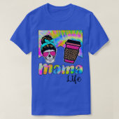 Mama moeder koffie moeder kinderen zoon dochter mo t-shirt (Design voorkant)