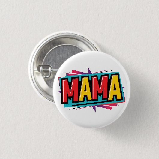 mama moeder mam ronde button 3,2 cm (Voorkant /achterkant)
