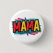 mama moeder mam ronde button 3,2 cm (Voorkant)