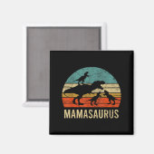 Mama moeder mamasaurus dinosaurus grappig 3 drie k magneet (Voorkant / Achterkant)