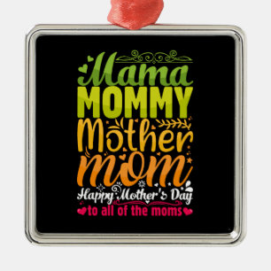 mama moeder metalen ornament