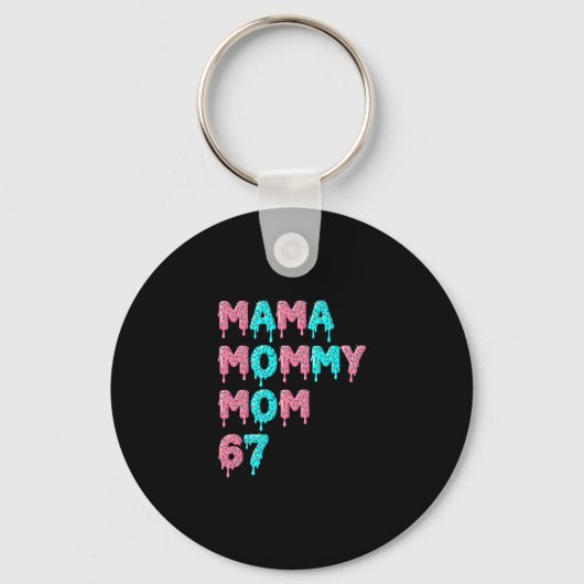 Mama Moeder Moeders 67 Grappige Meme Gen Alpha Sla Sleutelhanger (Voorkant)