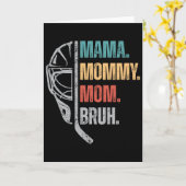 Mama Moeder Moeders Moederdag IJshockey Dames Kaart (Gele Bloem)