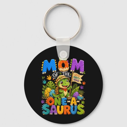 Mama Moeder Van De One-A-Saurus Dinosaur 1e Sleutelhanger (Voorkant)
