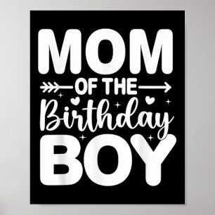 Mama moeder van de verjaardag jongen Kind familie Poster