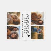 Mama moederdag 4 afbeeldingen fleece deken (Voorkant (Horizontaal))