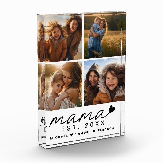 Mama moederdag 4 afbeeldingen fotoblokken (Links)