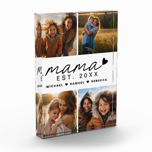 Mama moederdag 4 afbeeldingen fotoblokken (Links)