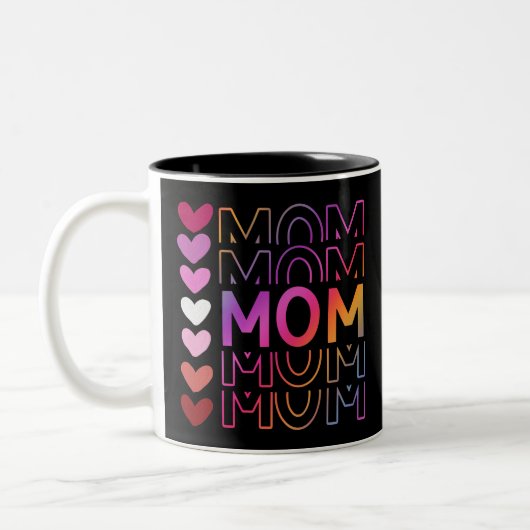 MAMA moederdag cadeau Tweekleurige Koffiemok (Links)