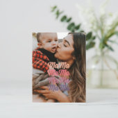 Mama Moederdag gepersonaliseerde foto Briefkaart (Staand voorkant)