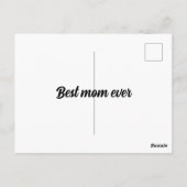 Mama Moederdag gepersonaliseerde foto Briefkaart (Achterkant)