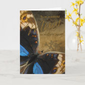 Mama, Moederdag Kaart met vlinders (Gele Bloem)