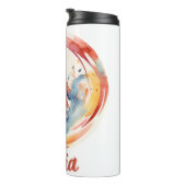 Mama Moederdag Mooie moeder met kind Thermosbeker (Geroteerd rechts)