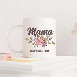 Mama Moederdag Personalized with Names Koffiemok