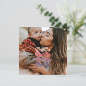 Mama Moederdag Persoonlijke Foto Kaart (Staand voorkant)