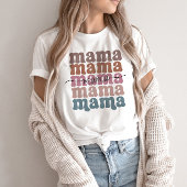 Mama Moederdag Retro T-shirt