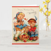  mama Moederdag Wenskaart Kaart (Gele Bloem)