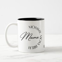 Mama Moeders Geschenk Voor Moeder, Moederdag Gesch Tweekleurige Koffiemok