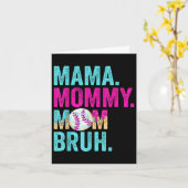 Mama Moeders Mo Bruh Honkbal Moeder Drip Ijs  Kaart (Gele Bloem)