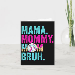 Mama Moeders Mo Bruh Honkbal Moeder Drip Ijs  Kaart