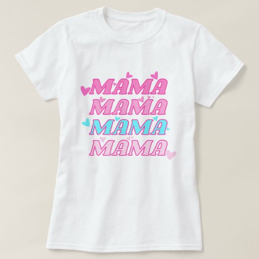 Mama Moeders Waardering T-shirt (Design voorkant)