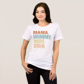 Mama Moedertje Moeder Bruh Jongen Moeder Moederdag Tri-Blend Shirt (Voorkant volledig)