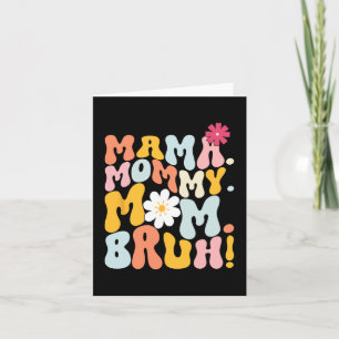 Mama Moedertje Moeder Oma Geweldige Moederdag  Kaart