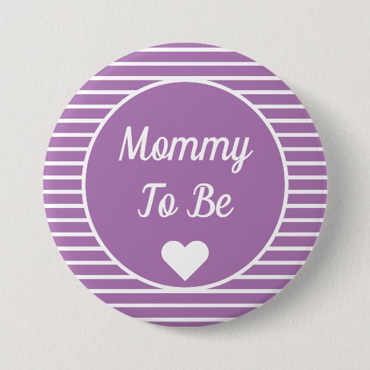 Mama moet Baby shower Button zijn (Voorkant)