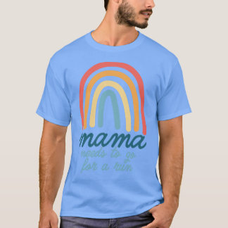 Mama moet naar een runse bohemische regenboogmoede t-shirt