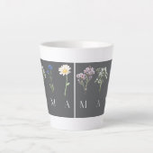 MAMA mok met bloemletters – Moederdag cadeau (Voorkant)
