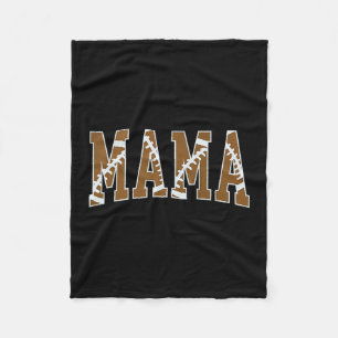 Mama Mom Touchdown Amerikaans Voetbal Wedstrijd Da Fleece Deken