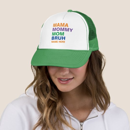 MAMA MOMMY MOM BRUH AANPASSEN TRUCKER PET (In situ)