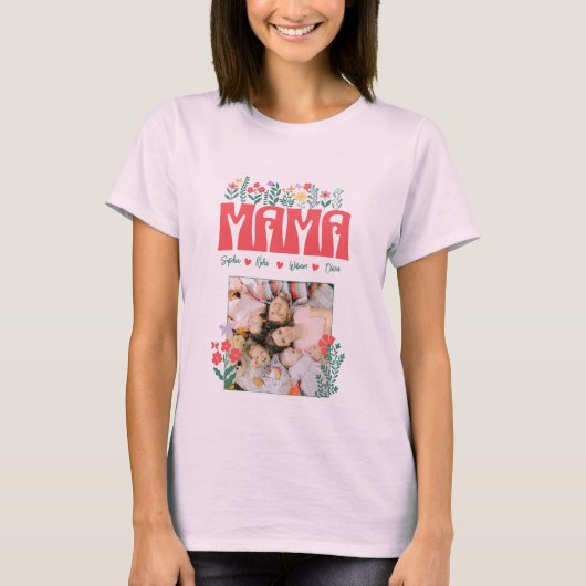 MAMA MOMMY MOME MOTHER BEST MOM - pas het aan T-shirt (Voorkant)