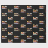 Mama mooi onbevreesd mooi dapper sterk cadeaupapier (Vlak)