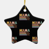 Mama mooi onbevreesd mooi dapper sterk keramisch ornament (Achterkant)