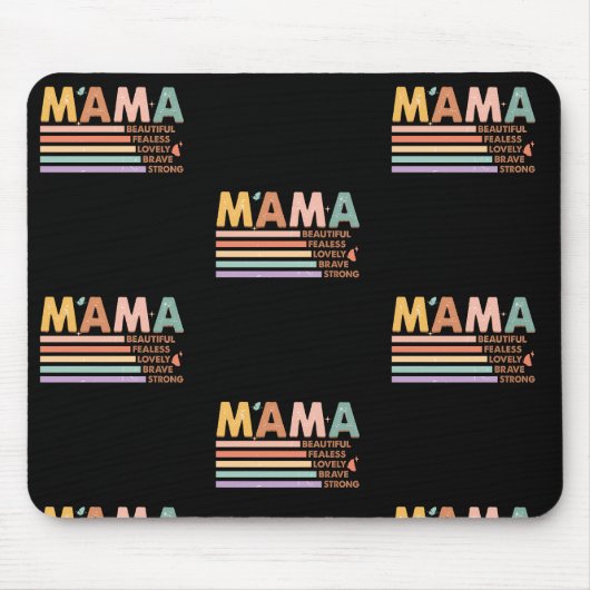 Mama mooi onbevreesd mooi dapper sterk muismat (Voorkant)