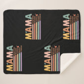 Mama mooi onbevreesd mooi dapper sterk sherpa deken (Voorkant (horizontaal))