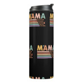 Mama mooi onbevreesd mooi dapper sterk thermosbeker (Gedraaid links)